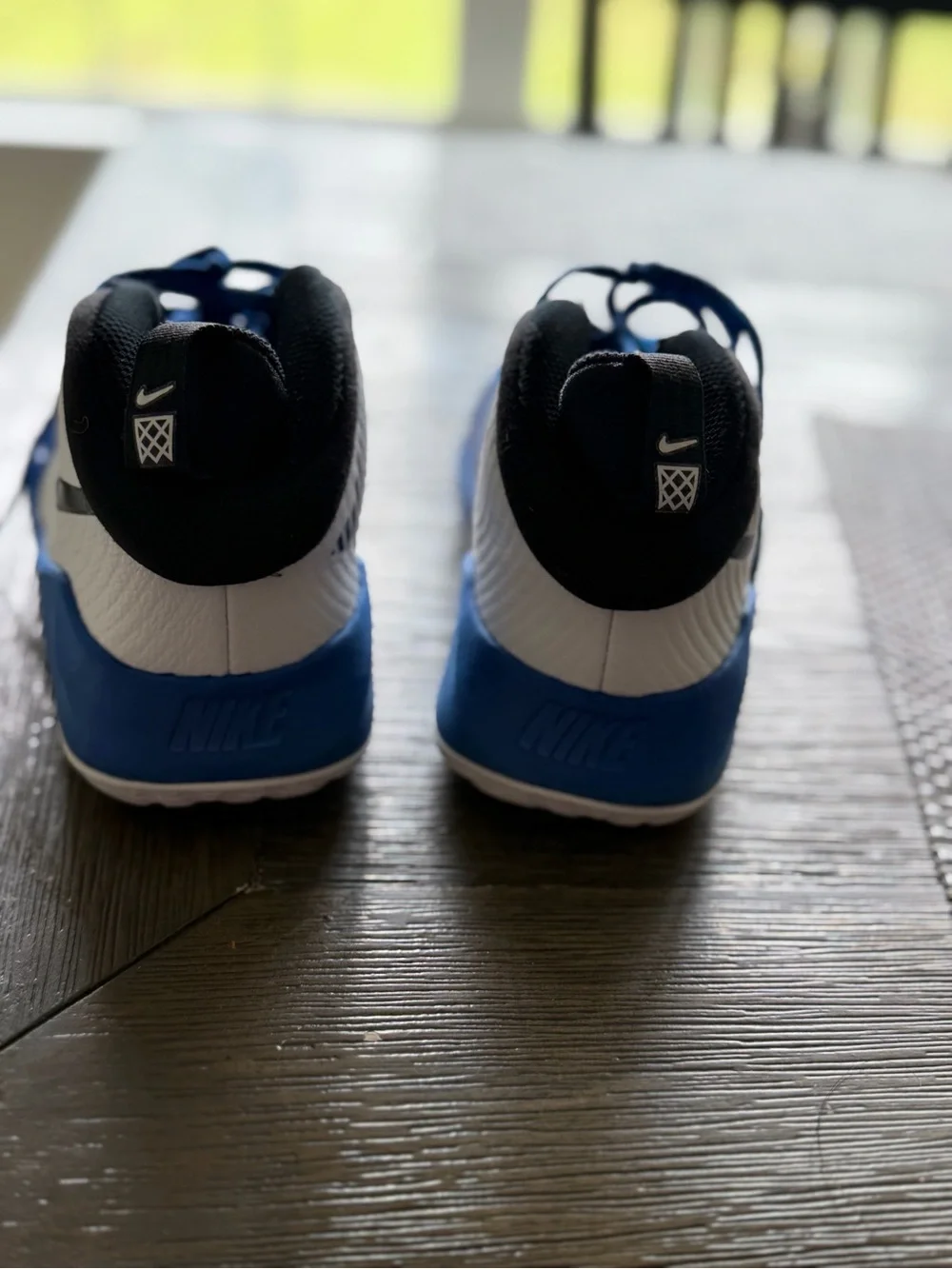 Nike Kids Blue, White and Black High-Top Sneakers size 4.5